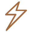 Icon orange Blitz