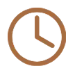 Icon orange Uhr