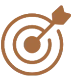 Icon orange Ziel